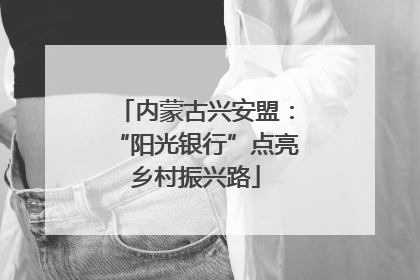 内蒙古兴安盟：“阳光银行”点亮乡村振兴路