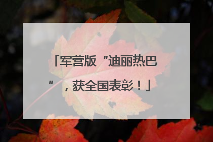 军营版“迪丽热巴”，获全国表彰！