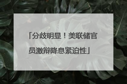 分歧明显！美联储官员激辩降息紧迫性