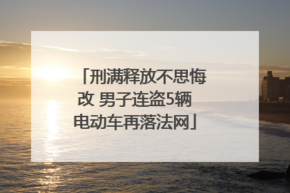 刑满释放不思悔改 男子连盗5辆电动车再落法网