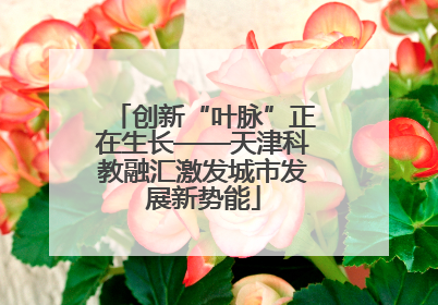 创新“叶脉”正在生长——天津科教融汇激发城市发展新势能