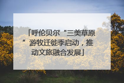 呼伦贝尔“三美草原”游牧迁徙季启动，推动文旅融合发展