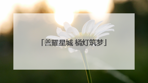 善耀星城 橘灯筑梦