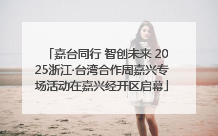 嘉台同行 智创未来 2025浙江·台湾合作周嘉兴专场活动在嘉兴经开区启幕