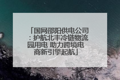 国网邵阳供电公司：护航北丰冷链物流园用电 助力跨境电商新引擎起航