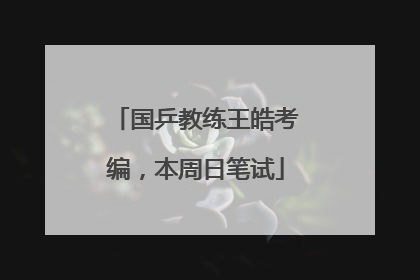 国乒教练王皓考编，本周日笔试