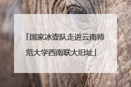 国家冰壶队走进云南师范大学西南联大旧址