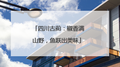 四川古蔺：椒香满山野，鱼跃出美味