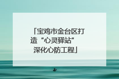 宝鸡市金台区打造“心灵驿站” 深化心防工程