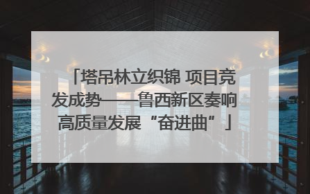 塔吊林立织锦 项目竞发成势——鲁西新区奏响高质量发展“奋进曲”