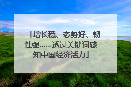 增长稳、态势好、韧性强……透过关键词感知中国经济活力