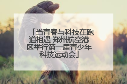 当青春与科技在跑道相遇 郑州航空港区举行第一届青少年科技运动会