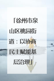 徐州市泉山区桃园街道：以协商民主赋能基层治理