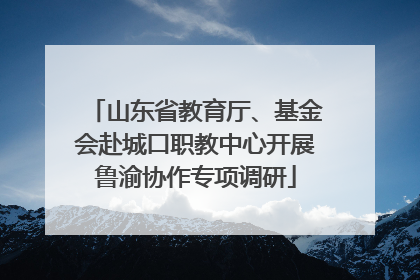 山东省教育厅、基金会赴城口职教中心开展鲁渝协作专项调研