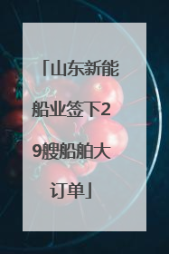 山东新能船业签下29艘船舶大订单