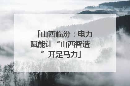 山西临汾：电力赋能让“山西智造”开足马力