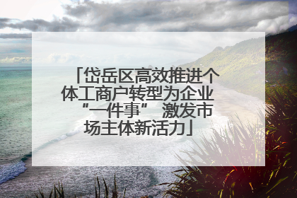 岱岳区高效推进个体工商户转型为企业“一件事” 激发市场主体新活力