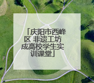 庆阳市西峰区 非遗工坊成高校学生实训课堂