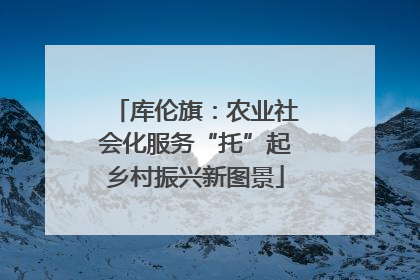 库伦旗：农业社会化服务“托”起乡村振兴新图景
