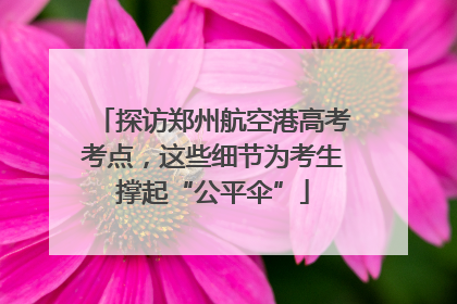 探访郑州航空港高考考点，这些细节为考生撑起“公平伞”