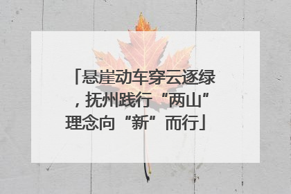 悬崖动车穿云逐绿，抚州践行“两山”理念向“新”而行