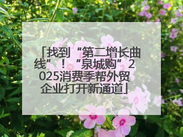 找到“第二增长曲线”！“泉城购”2025消费季帮外贸企业打开新通道