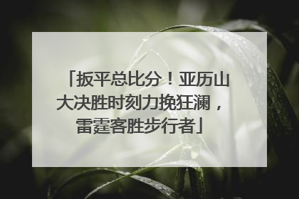 扳平总比分！亚历山大决胜时刻力挽狂澜，雷霆客胜步行者