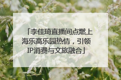 李佳琦直播间点燃上海乐高乐园热情，引领IP消费与文旅融合