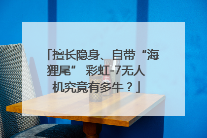 擅长隐身、自带“海狸尾” 彩虹-7无人机究竟有多牛？