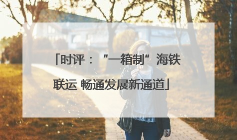 时评：“一箱制”海铁联运 畅通发展新通道