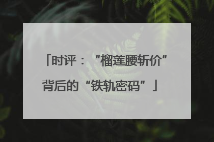 时评：“榴莲腰斩价”背后的“铁轨密码”