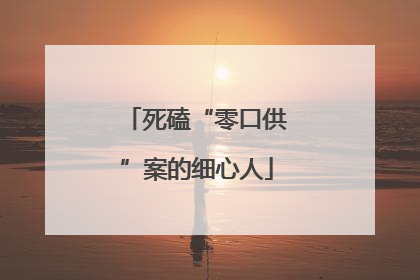 死磕“零口供”案的细心人