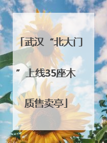 武汉“北大门”上线35座木质售卖亭
