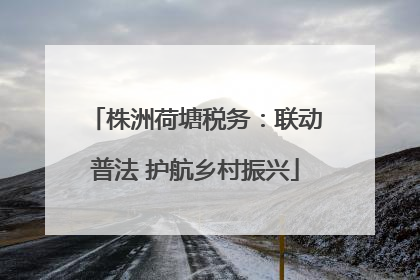 株洲荷塘税务：联动普法 护航乡村振兴