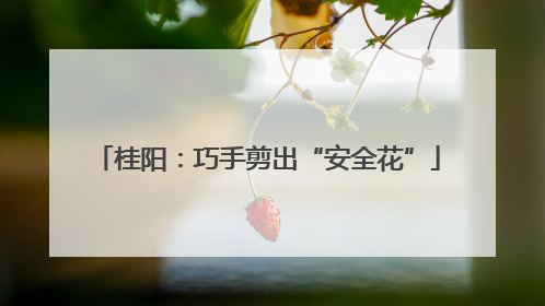 桂阳：巧手剪出“安全花”