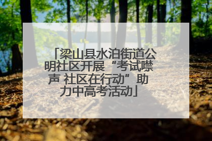 梁山县水泊街道公明社区开展“考试噤声 社区在行动”助力中高考活动