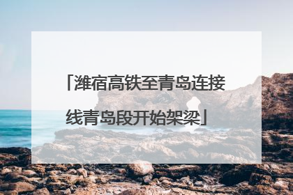 潍宿高铁至青岛连接线青岛段开始架梁