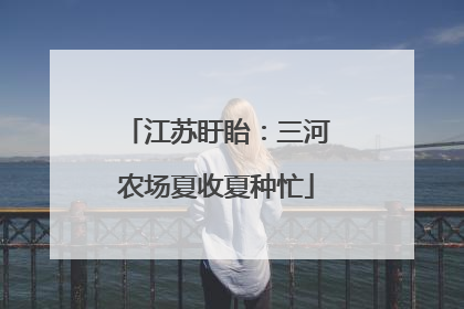 江苏盱眙：三河农场夏收夏种忙