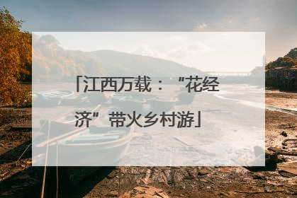 江西万载：“花经济”带火乡村游