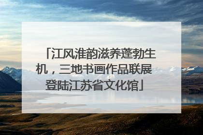 江风淮韵滋养蓬勃生机，三地书画作品联展登陆江苏省文化馆