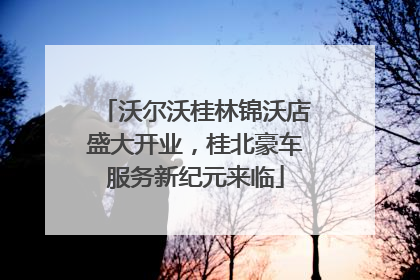 沃尔沃桂林锦沃店盛大开业，桂北豪车服务新纪元来临