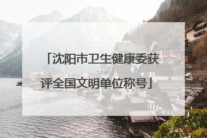 沈阳市卫生健康委获评全国文明单位称号
