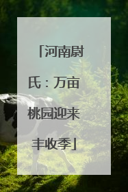 河南尉氏：万亩桃园迎来丰收季