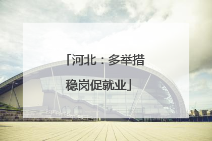 河北：多举措稳岗促就业
