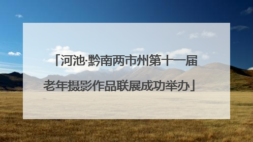 河池·黔南两市州第十一届老年摄影作品联展成功举办