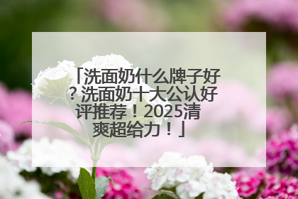 洗面奶什么牌子好？洗面奶十大公认好评推荐！2025清爽超给力！