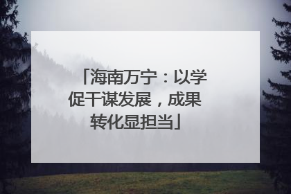 海南万宁：以学促干谋发展，成果转化显担当