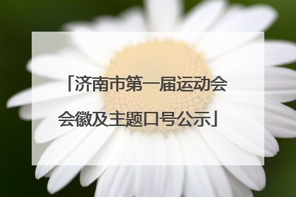 济南市第一届运动会会徽及主题口号公示