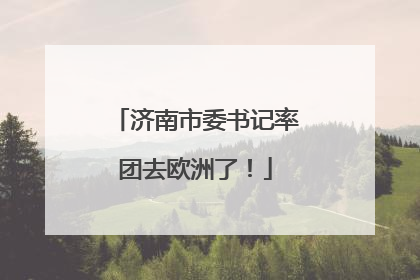 济南市委书记率团去欧洲了！