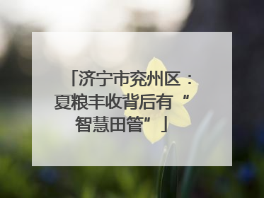 济宁市兖州区：夏粮丰收背后有“智慧田管”